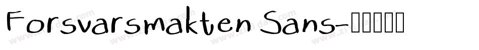 Forsvarsmakten Sans字体转换